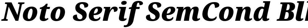 Noto Serif SemCond Blk