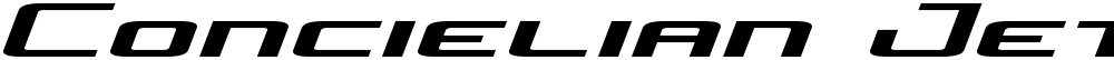 Concielian Jet Expanded Semi-Italic