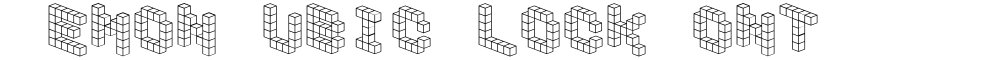 DemonCubicBlockFont