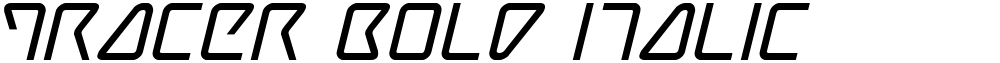 Tracer Bold Italic