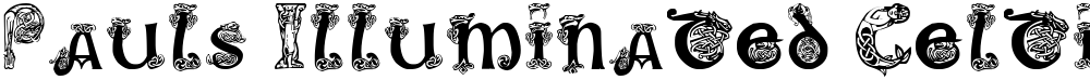 Pauls Illuminated Celtic Font
