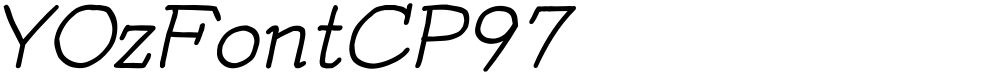 YOzFontCP97