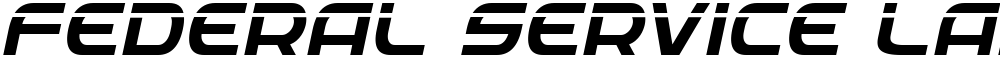 Federal Service Laser Italic