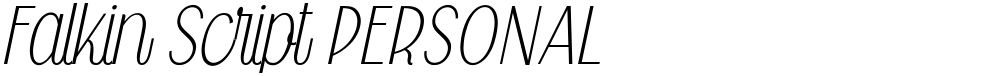 Falkin Script PERSONAL