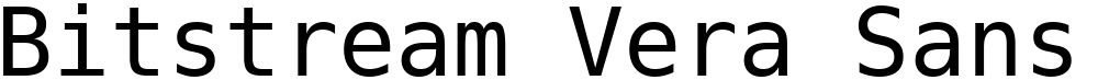 Bitstream Vera Sans Mono