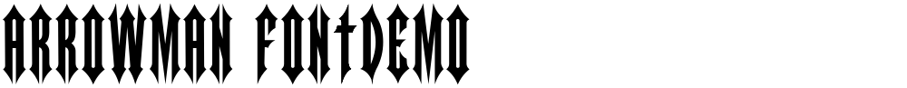 ARROWMAN FONTDEMO