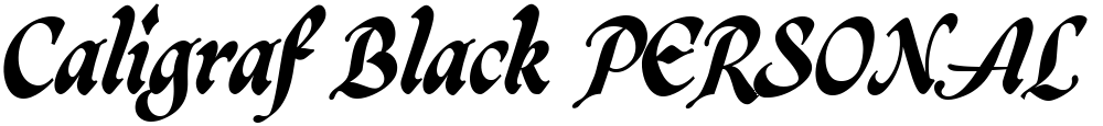 Caligraf Black PERSONAL USE