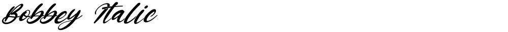 Bobbey Italic