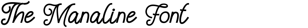 The Manaline Font