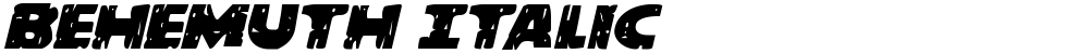 Behemuth Italic