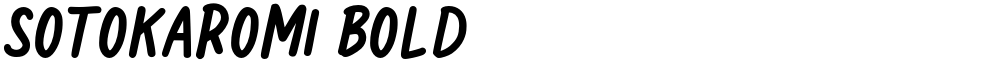 Sotokaromi Bold