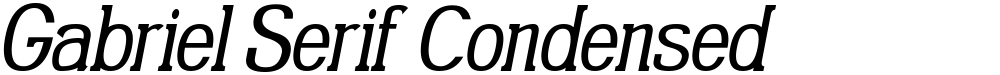 Gabriel Serif Condensed