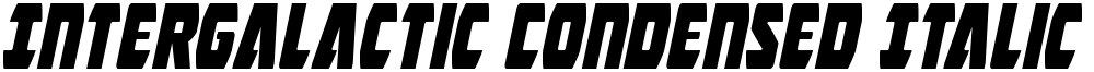 Intergalactic Condensed Italic