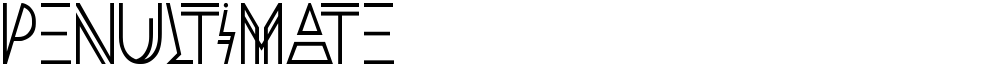 Penultimate