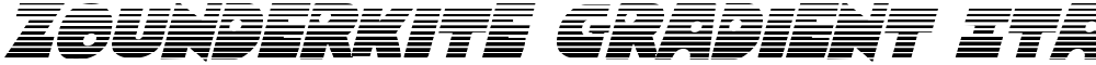 Zounderkite Gradient Italic