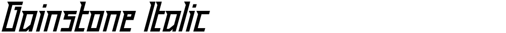 Gainstone Italic