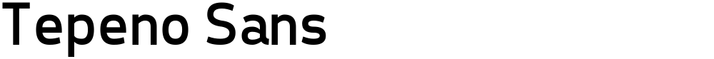 Tepeno Sans