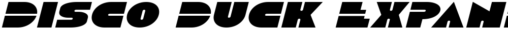 Disco Duck Expanded Italic
