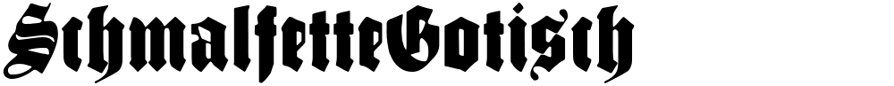 SchmalfetteGotisch