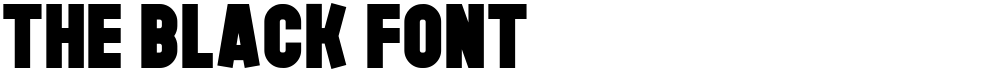 The Black Font