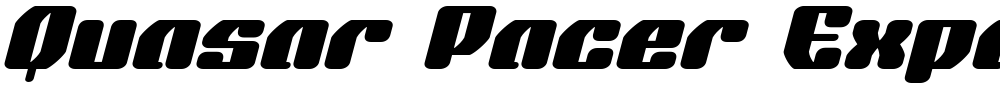 Quasar Pacer Expanded Italic