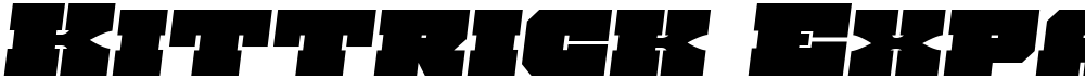 Kittrick Expanded Semi-Italic
