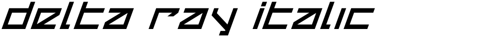 Delta Ray Italic