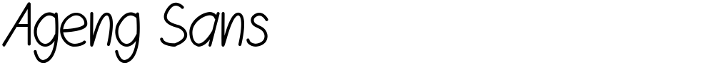 Ageng Sans