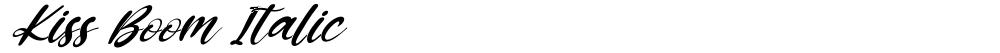 Kiss Boom Italic
