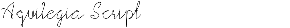 Aquilegia Script