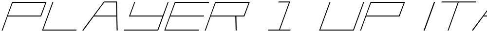Player 1 Up Italic