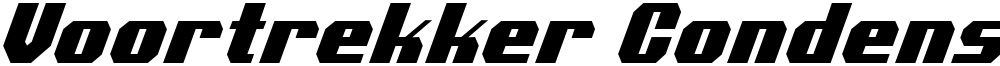 Voortrekker Condensed Italic