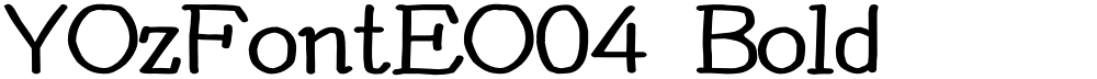 YOzFontEO04 Bold