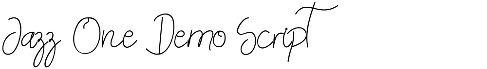 Jazz One Demo Script