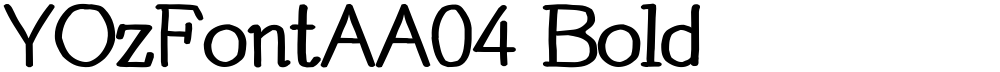 YOzFontAA04 Bold