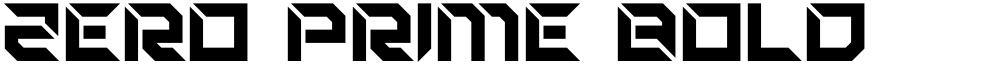 Zero Prime Bold