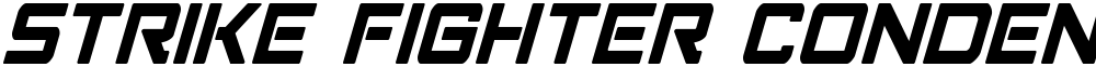 Strike Fighter Condensed Italic