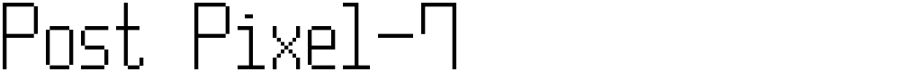 Post Pixel-7