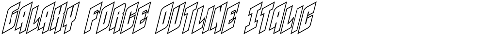 Galaxy Force Outline Italic