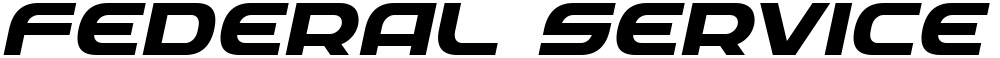 Federal Service Bold Expanded Italic