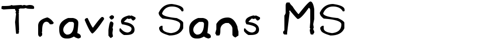 Travis Sans MS