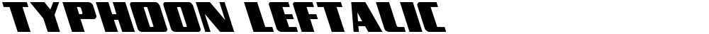 Typhoon Leftalic