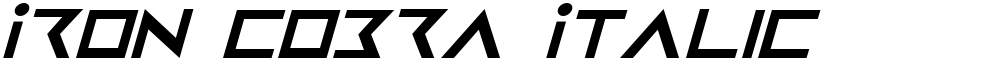 Iron Cobra Italic