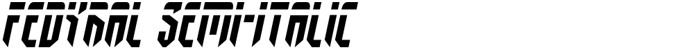 Fedyral Semi-Italic