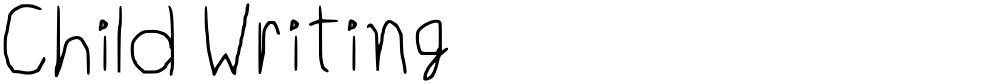 Child Writing