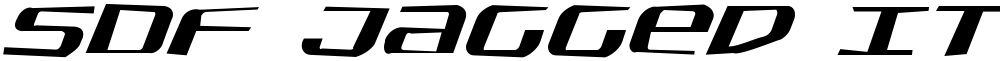 SDF Jagged Italic