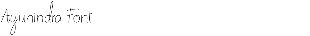 Ayunindra Font