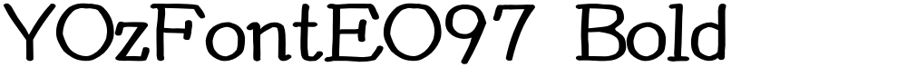 YOzFontEO97 Bold