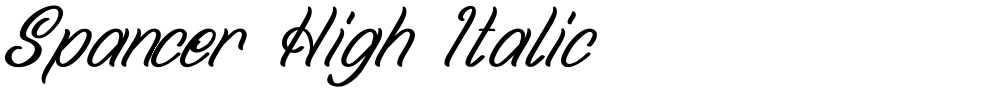 Spancer High Italic
