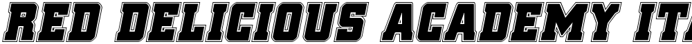 Red Delicious Academy Italic